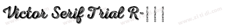 Victor Serif Trial R字体转换